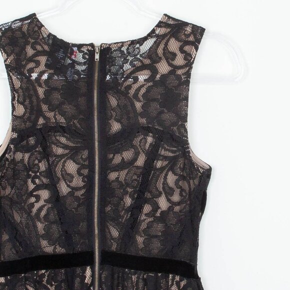 Fire Los Angeles Womens Sleeveless Lace Velvet Mini Dress Size S Goth‎ Witchy - Picture 8 of 9